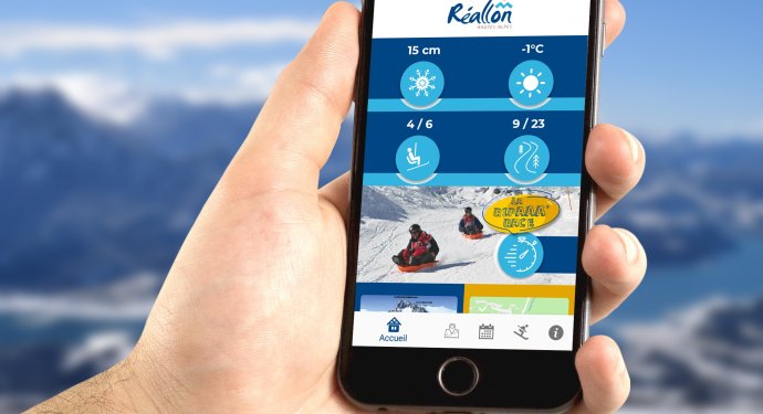Application mobile de Réallon
