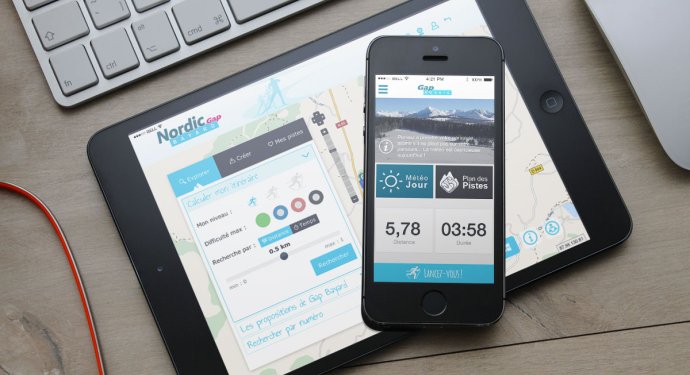 Application mobile pour le domain de ski de fond : Drupal, iOS, Android et Windows Phone