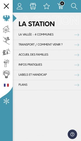 Menu mobile Serre Chevalier